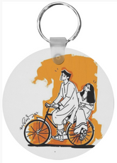 TRUCK ART DESIGN Cute Couple - KEYCHAIN